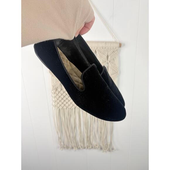 Birdies The Starling Black Velvet Loafers Size 9 Slip On Velour - Picture 5 of 7